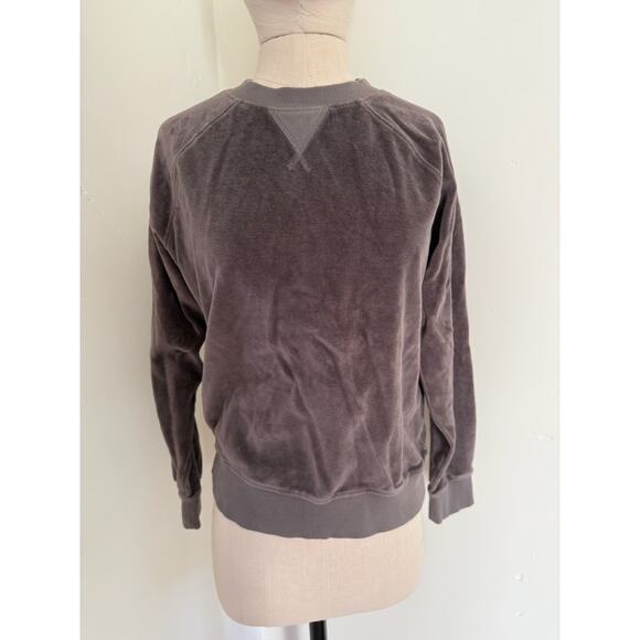Pact Velour Lounge Set Organic Cotton Women's Small Purple Gray Sweatshirt - Picture 2 of 12